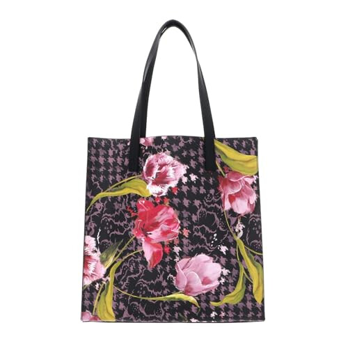 Ted Baker Ted Baker Tullsa Large Floral Print Bag, Black 2