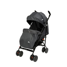 Little Bambino Foldable Reclinable Stroller Buggy Pram includes Rain Cover & Footmuff, 5-Position Recline System, 5 Point Harness Adjustable