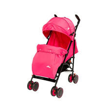 Little Bambino Foldable Reclinable Stroller Buggy Pram Includes Rain Cover & Footmuff, 5-Position Recline System, 5 Point Harness, Adjustable