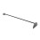 Leecroft Black 'D' Flue Rake | Fireplace Maintenance, Ash Removal, Fireside Cleaner Tool 1