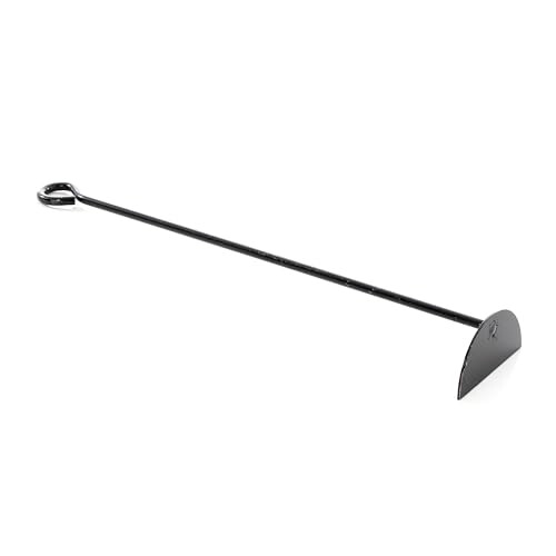 Leecroft Black 'D' Flue Rake | Fireplace Maintenance, Ash Removal, Fireside Cleaner Tool