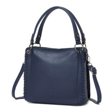 Miss Lulu Handbags for Women PU Leather Tote Bag, Medium Shoulder Handbag with Zip, Woven Top Handle Ladies Work Bag, Lightweight Waterproof Shopper