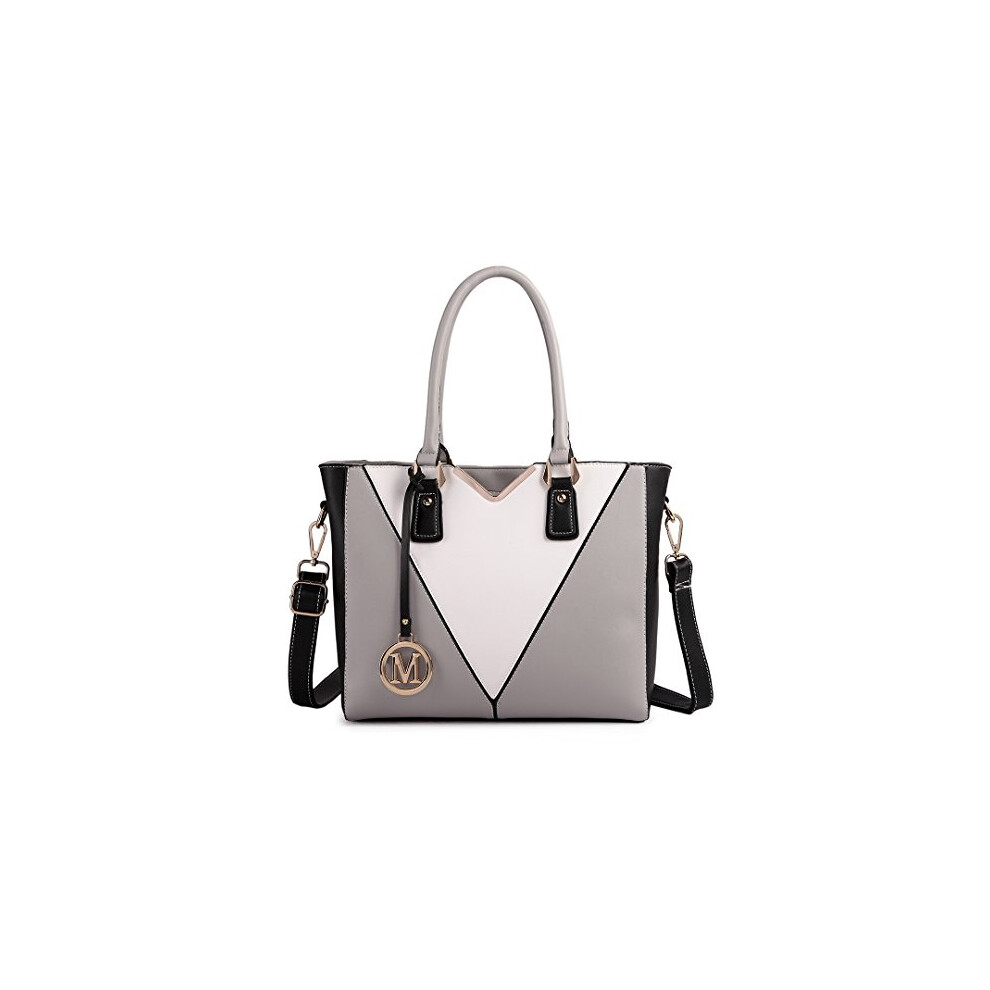 Miss Lulu Handbags For Women, Medium, V-Shaped Design, Many Compartments, Shoulder Bag, Large, Elegant Shoulder Bags, Tote Bag For Commuting, School,