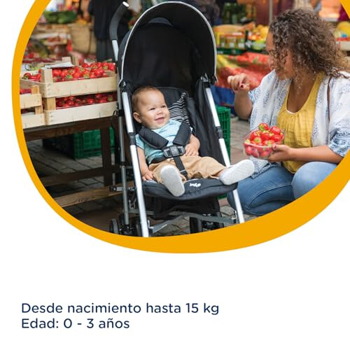 Joie Joie Nitro Pushchair Stroller with Raincover Coal 2