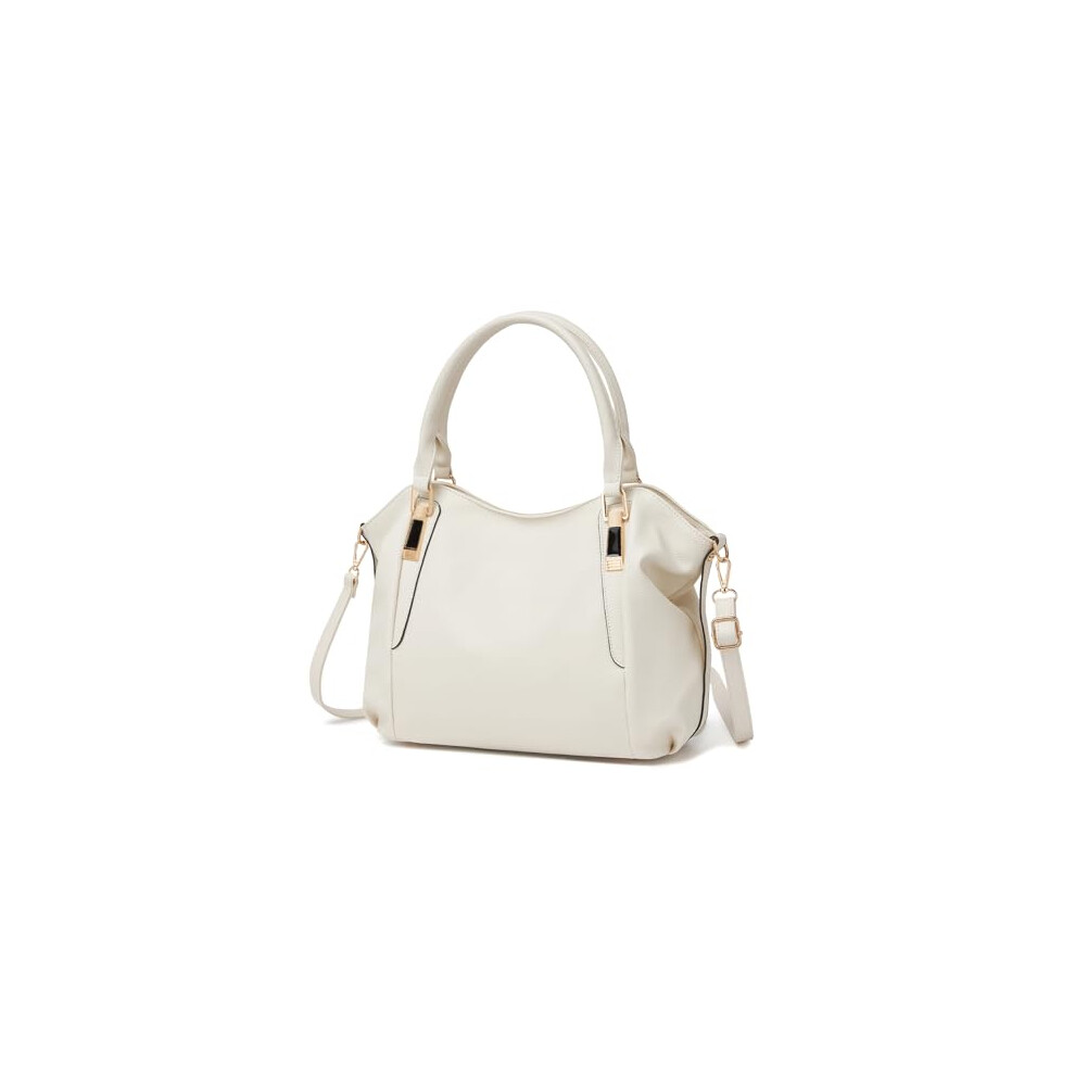 Miss Lulu Tote Bag For Women Shopper Soft Pu Leather Medium Crossbody Handbag With Handles