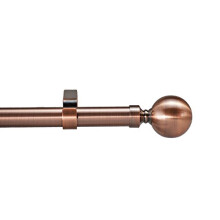 Your Home Online 28mm Extendable Complete Eyelet Curtain Pole Various Finials Antique Copper (Venice Ball Finial, 2m - 3m Extendable Curtain Pole)