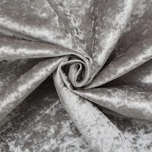 luxisleepltd' Crushed Velvet 1 Diamonds Ottoman Storage Pouffe Toy Box Foot Stool Single Seat (SILVER, MATCHING FABRIC BUTTONS)