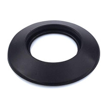 TYGERIX DN 100 mm / 10 cm / 4" (3.94 inch) Black Silicone Wall Cover Rosette | Universal and Flexible | High Temperature Resistant | Hole Cover |