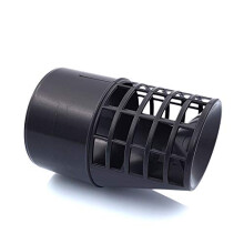 TYGERIX Horizontal Muffler Exhaust Fume Boilers Polypropylene Anti-drip Anti-Intrusion Anti-smoke diameter 80mm, Top
