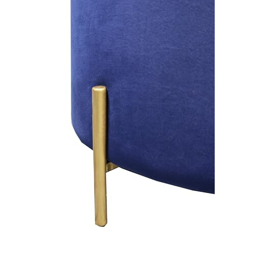 ASPECT Valentine Ottoman,Foot Stool- Blue Velvet 2