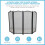 Folding 4-Panel Mesh Fire Guard Screen - Durable Fireplace Safety Protector 2