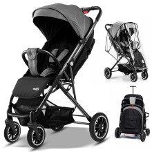 FK Sports Baby Pushchair Stroller from Birth to 3 Years Lightweight Foldable Travel Buggy with 5-Point Harness, Adjustable Seat and Oversized Basket