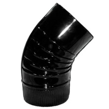 Wolfpack 22011102 Elbow for Oven 100 mm 45 Glazed Black