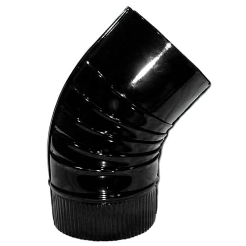 Wolfpack 22011102 Elbow for Oven 100 mm 45  Glazed Black