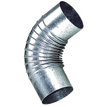 Wolfpack 22010055 Pan Galvanized Elbow 90 100 mm Black