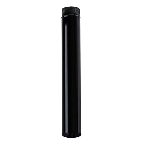 WOLFPACK 22011010 Glazed Black Stove Flue Pipe - 110 mm