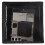 Black Velvet Folding Pouf "Lysander" 3