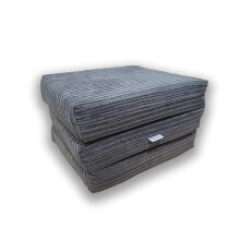 MyLayAbout JUMBO CORD Z Bed Memory Foam Fold-Out Footstool & Mattress | Comfortable & Versatile Guest Bed | Grey | 207cm x 57cm x 13cm