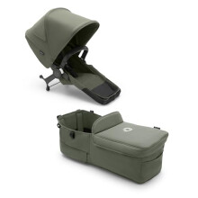 Bugaboo Donkey 5 Twin Extension Set, Converts your Donkey 5 Mono into a Twin pushchair, Side by Side, Improved Design, Reversible Seat and One Hand