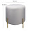 ASPECT Valentine Ottoman,Footstool, Light Grey Linen 5