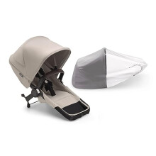Bugaboo Donkey 5 Duo Extension Set, Converts Your Donkey 5 Mono into a Duo Pushchair, Side by Side, Improved Design, Reversible Seat and One Hand
