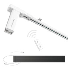 ACRIMO Motorized Curtain Track, Smart Track Kit for Curtains with Solar Panel Power and Optional Wall Plug, Length 6 Meters
