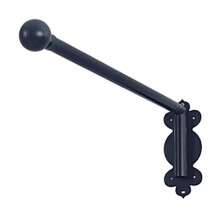 Door Curtain Rail Swing Arm, Swing Arm Curtain Rod with Finials, for Side Panels Window Curtain Display Stand Drapery Arm Front Door Curtain Rail