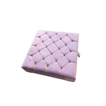 ISTOOLS Square Ottomans Hand Made in UK Chesterfield Square Ottoman Storage Box with Lid-Velvet Upholstered Footstool for Living Room-Cloth Toy and