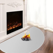 Fireproof Fireplace Mat, 150x80x0.1cm Hearth Rugs for Fireplaces, Fireplace Rug for Indoor Outdoor, Hearth Pads for Wood Stove Protect Floors Carpets