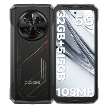 (silver) DOOGEE V40 5G Rugged Phone, 32GB RAM+512GB ROM, 6.78" FHD+120Hz, 8680mAh, 108MP Camera, IP68/IP69K, MIL-STD-810H, NFC