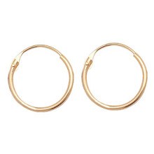 9ct Gold Ladies Sleeper Earrings - 10mm*10mm
