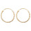 9ct Gold Ladies Sleeper Earrings - 12mm*12mm 1