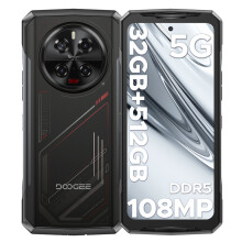 (Red) DOOGEE V40 5G Rugged Phone, 32GB RAM+512GB ROM, 6.78" FHD+120Hz, 8680mAh, 108MP Camera, IP68/IP69K, MIL-STD-810H, NFC