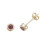 9ct Gold Ladies Stud Earrings with Ruby - 4mm*4mm 1