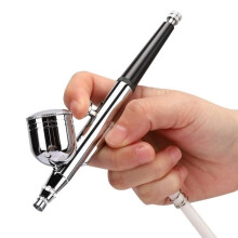 Tbest Airbrush Kit Beauty Machine Happiruiskutus Kosteuttava Airbrush Kit Tatuointimaalipistooli (EU-pistoke)