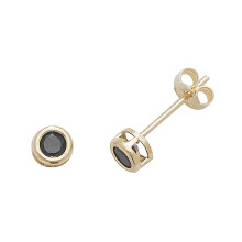 9ct Gold Ladies Stud Earrings with Sapphire - 4mm*4mm