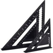 Monitoiminen puusepän suorakulmio 18 cm ja 30 cm, metallinen alumiininen kolmioviivain, neliömerkintämittarin opas, astemitta, kulma