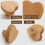 Cabinet Knobs - LARGEIGHT - Heart - Solid Wood - 6 Pieces - Multiple Colors 4