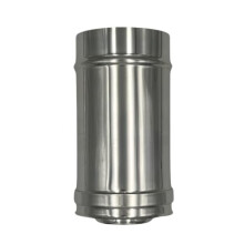 EINSIDE AISI 316 Stainless Steel Double Walled Pipe, Flue with Rock Wool Insulation, Length 250 mm, ø 100-150 mm
