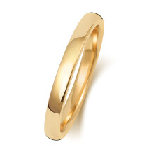 (Q) Light 18ct Gold 2mm Soft Court Comfort Men/Ladies Wedding Band/Ring