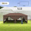 2x2m Pop Up Gazebo with Accessories, Black 6