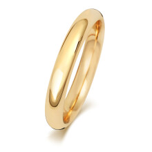 (N) Light 18ct Gold 3mm Court Comfort Men/Ladies Wedding Band/Ring