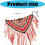 Colorful Fringed Triangles Shawl Comfortable Light Weight-White 4