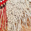 Fringe Driehoeken Sjaal Handgeweven Gemengde Wolmix-Wit 6