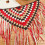 Colorful Fringed Triangles Shawl Comfortable Light Weight-White 5
