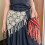 Fringe Driehoeken Sjaal Handgeweven Gemengde Wolmix-Wit 8