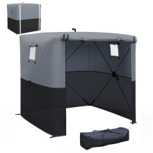 2x2m Pop Up Gazebo with Accessories, Black