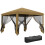 100x75cm Front Door Canopy Awning Rain Shelter, Clear 3