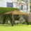 100x75cm Front Door Canopy Awning Rain Shelter, Clear 5
