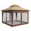 120x75cm Front Door Canopy Awning Rain Shelter, White 3